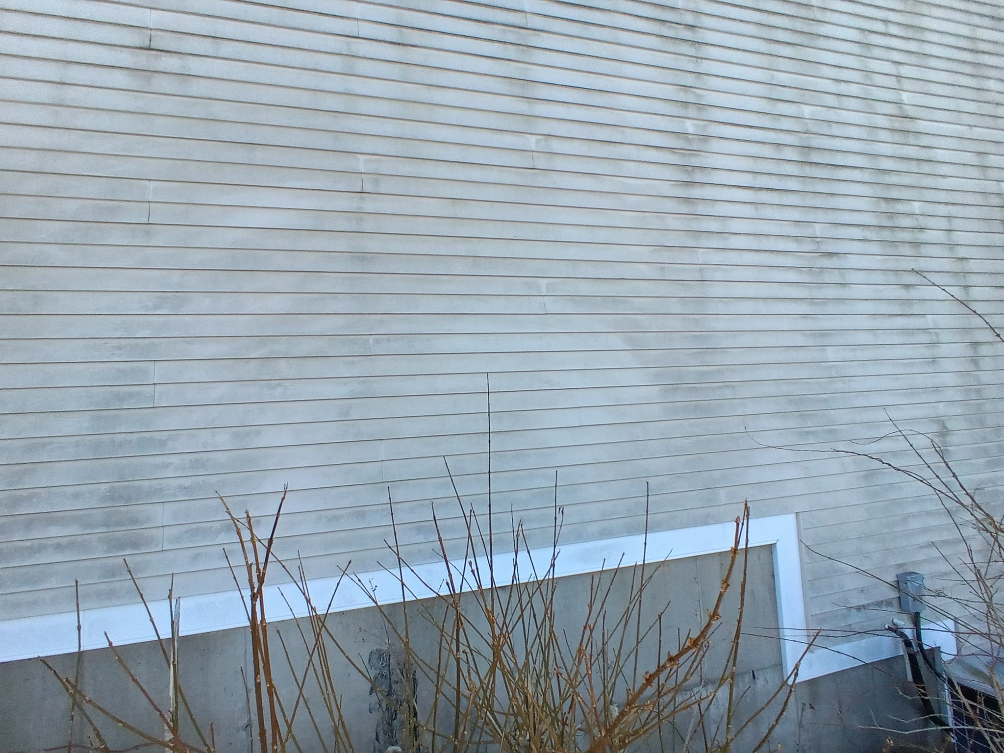Patio cleaning before