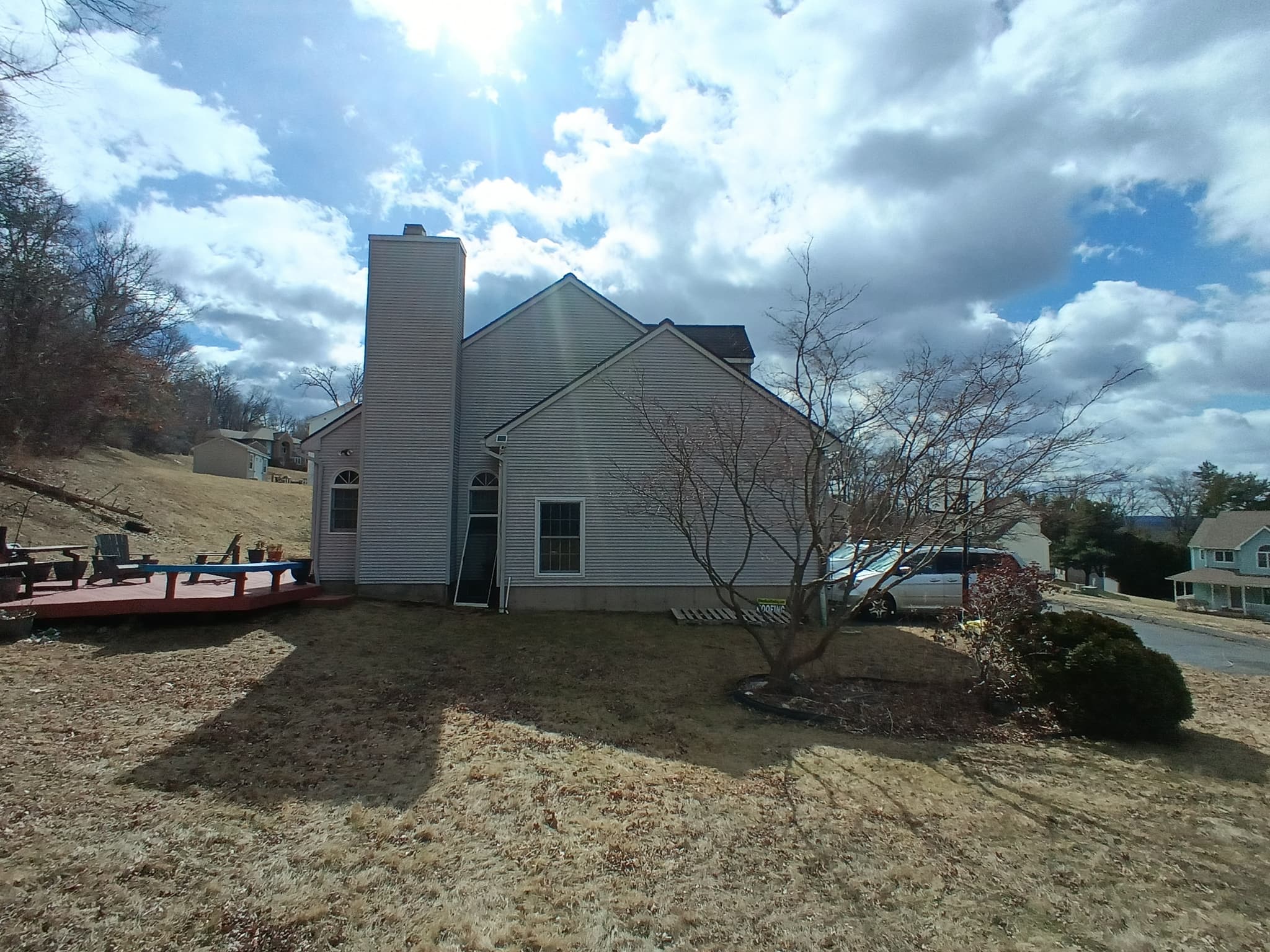Exterior wall cleaning